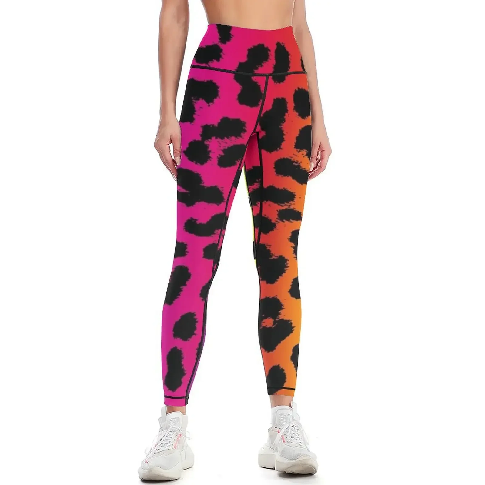 

Rainbow Animal Pattern Colorful Leopard Design Gift Cheetah Leggings gym pants sports for push up Jogger pants Womens Leggings
