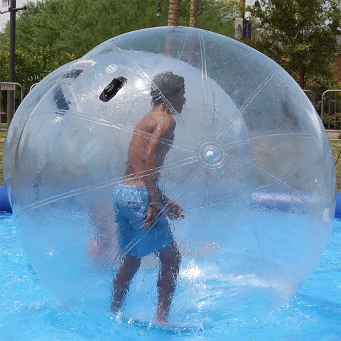 1.5m 직경 0.8mm 두께 Zorb 볼, 거대한 워터 볼, 팽창식 Zorb 워터 워킹 볼