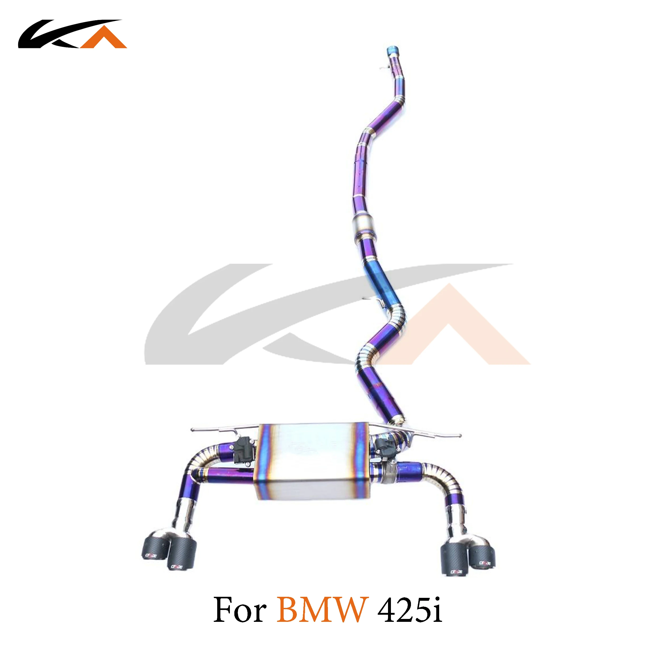 KA Tuning exhaust system titanium catback for BMW 425i G22 performance auto part muffler and valve