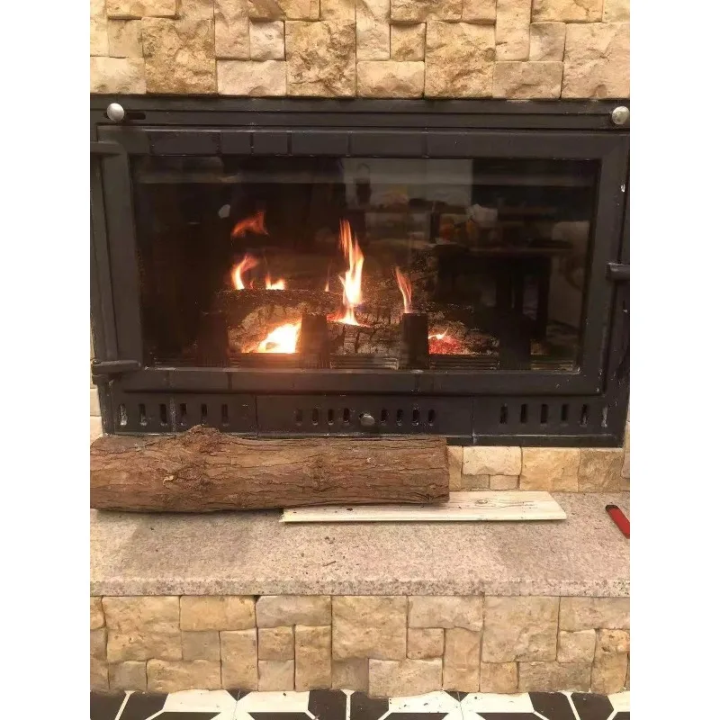 

Современный электрический камин с элегантным деревянным дизайном - дровьюная печь с дистанционным управлением, вилка стандарта США для внутреннего домашнего использования в отеле