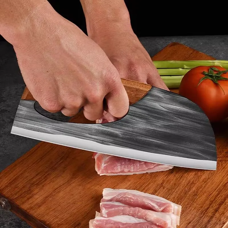 New Slicing Knife Labor-saving Knife 50Cr15mov 24CM Blade Forged Kitchen Knife Lady Kitchen Knive Household Safe Cooking Knife