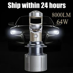 H4 Led proiettore faro Mini H7 Led Lens H11 lampada lenti per Auto Hb4 H8 H9 9005 9006 HB3 6000K automobili fendinebbia Moto