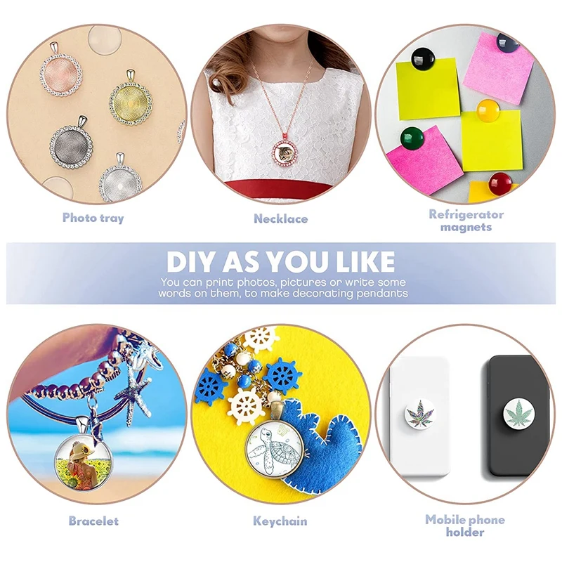 

Набор заготовок для сублимации: круглые алюминиевые стикеры, заготовки для кулонов, алюминиевые листы, заготовки для дисков