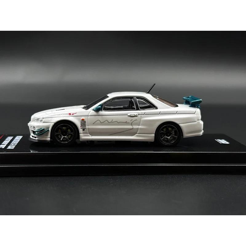 INNO в наличии 1:64 Skyline Gtr R34 V Spec N1 Tuned Mine литая под давлением диорама модель автомобиля коллекция миниатюрные игрушки