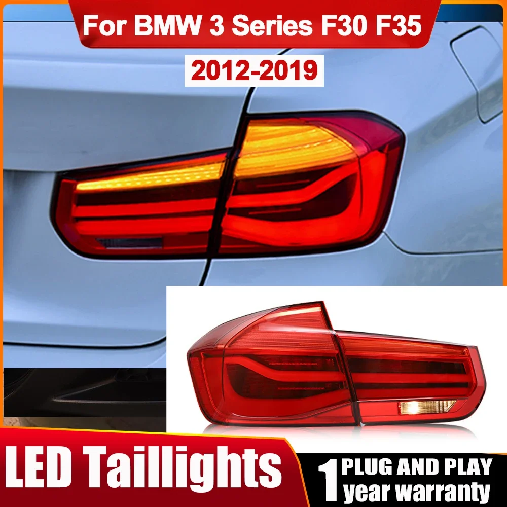 

Задние фонари для BMW 3 серии F30 F35 F80 318i 320i 2012-2019 красные OLED GTS стильные задние фонари, задние фонари, сигнал DRL, автомобильный