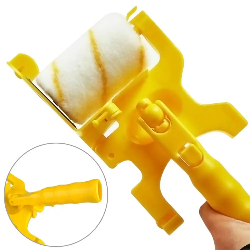 

Clean-cut Paint Edger Roller Brush Multifunctional Removable Cleaning Brush Safe Tools For Wall Ceiling