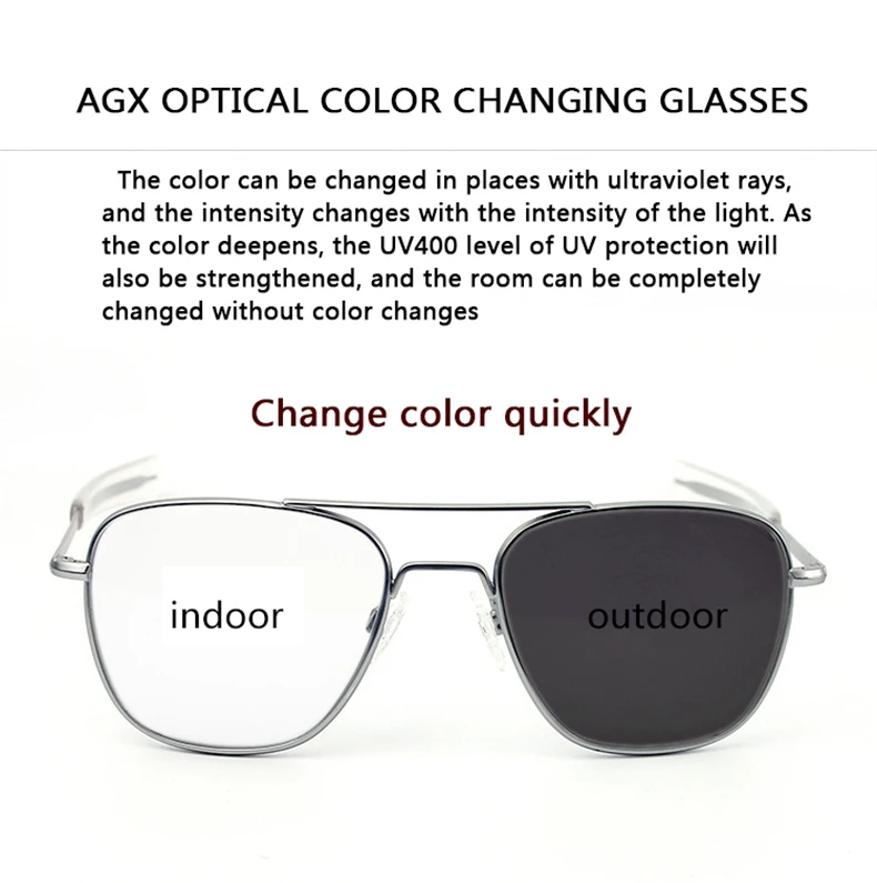 RE Sonnenbrille Mann Amerikanische Armee Militär Luftfahrt Pilot Sonnenbrille Gradienten Objektiv Frau Luxus Marke Vintage Titan Rahmen – Detail 6