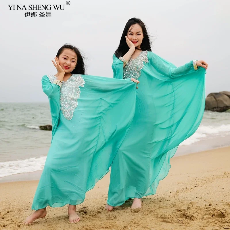 belly-dance-costume-women-oriental-khaleegy-robe-long-swing-skirt-tribal-performance-stage-wear-for-adult-children-dress