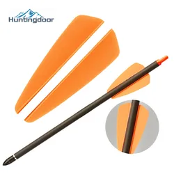 50/100pcs 2'' TPU Feathers Plastic Arrow Feathers Red/Orange/Black Fit Arrows Bolts Shooting Archery Fleching Arrow Accessories