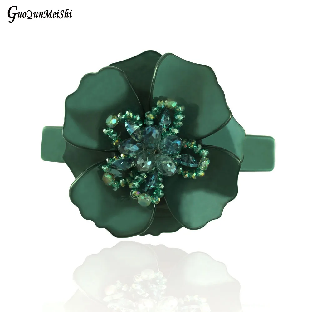 

Green Hair Clip Barrettes for Women Girls Fashion Acetate Hair Accessory Ornament Jewelry, Tiara for Ponytail Holder Party Prom