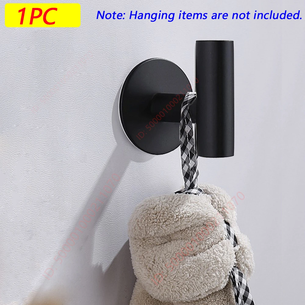 1/2PCS zelfklevende muurhaak roestvrij staal gewaad sticker haken handdoek jas sleutel broek hangers badkamer keuken opslag accessoires