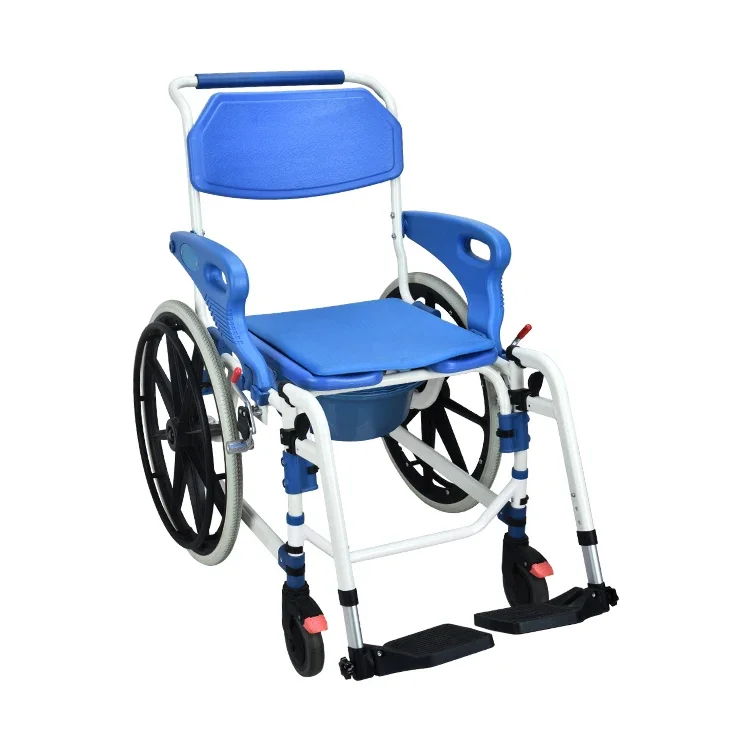 2026 Aluminum Alloy Commode Toilet Chair With Wheels New Design For Disabled And Elderly People Rehabilitation Therapy Supplies view 2