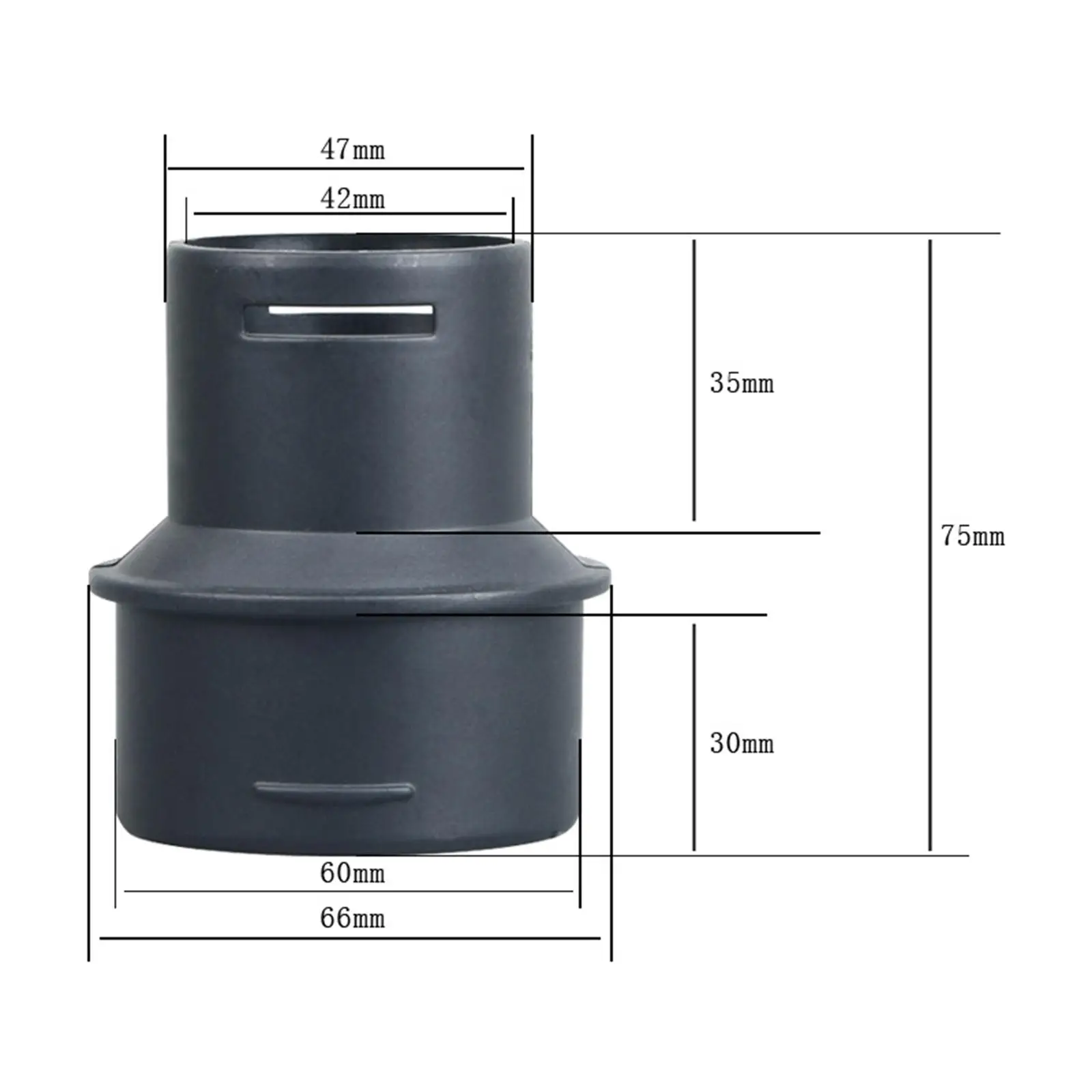 Adaptateur de conduit d'air professionnel, Beverer, accessoires, 1.65 "à 2.36"