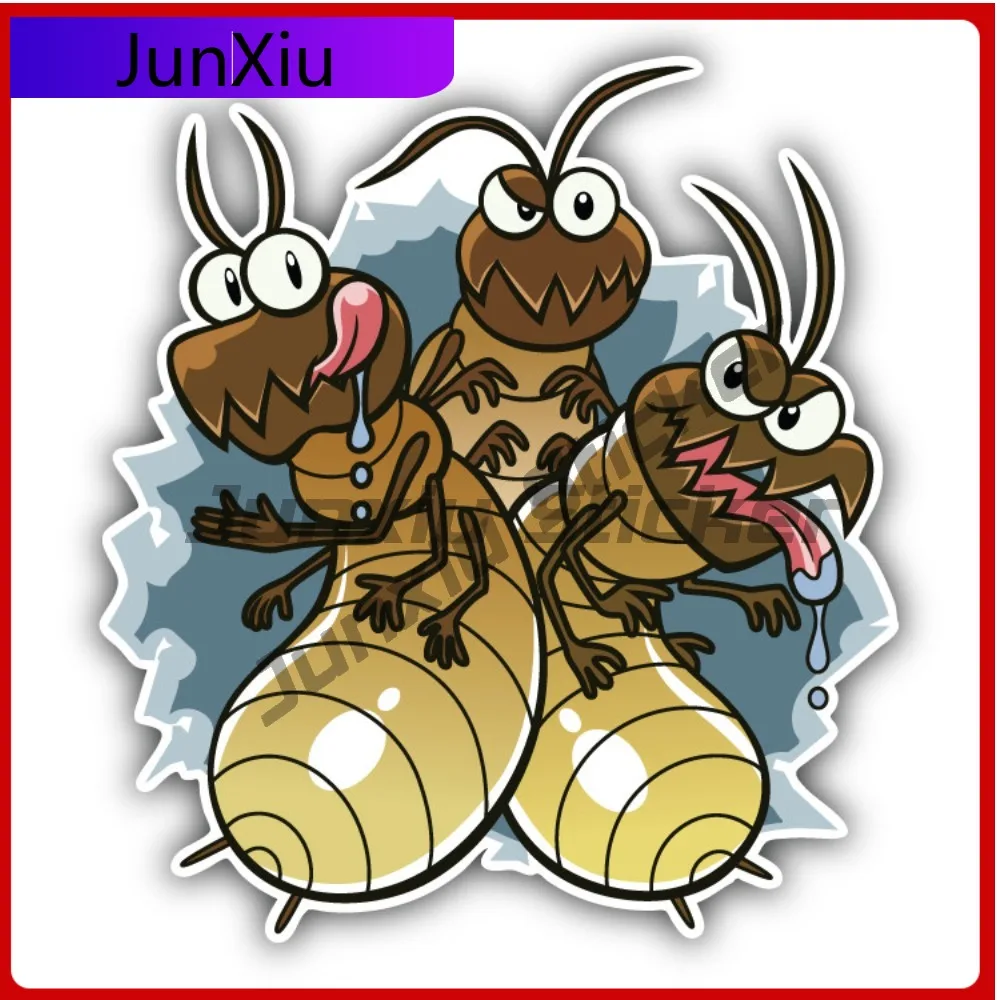 

Cartoon Hungry Termites Cute Premium Fade Resistant Stylish Truck Decal Decoration Waterproof Vinyl Laptop Window Bumper