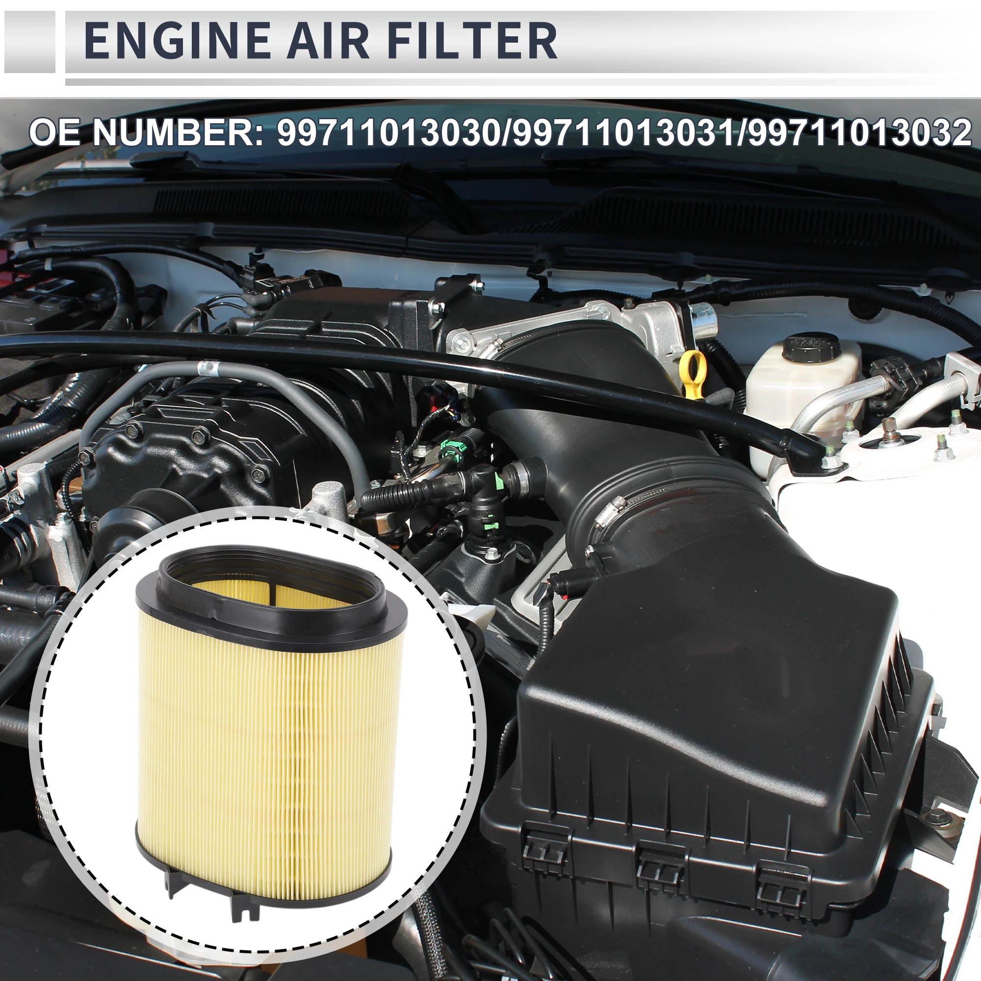 

X Autohaux автомобильный воздушный фильтр двигателя No99711013031 для Porsche 911 3.6L 3.8L 2009-2012 1 шт.