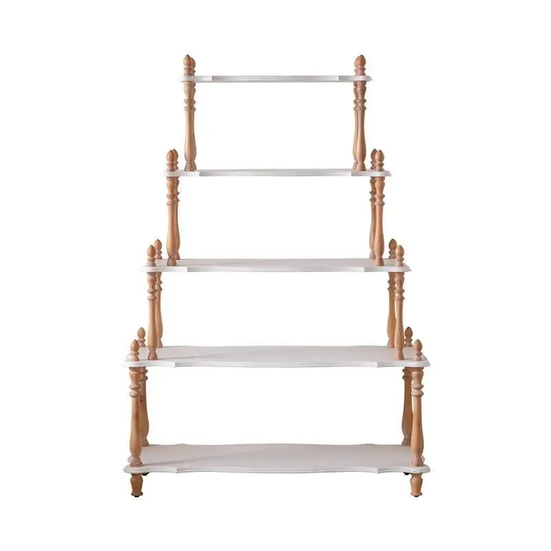 French retro solid wood home display rack, studio decoration shooting props c