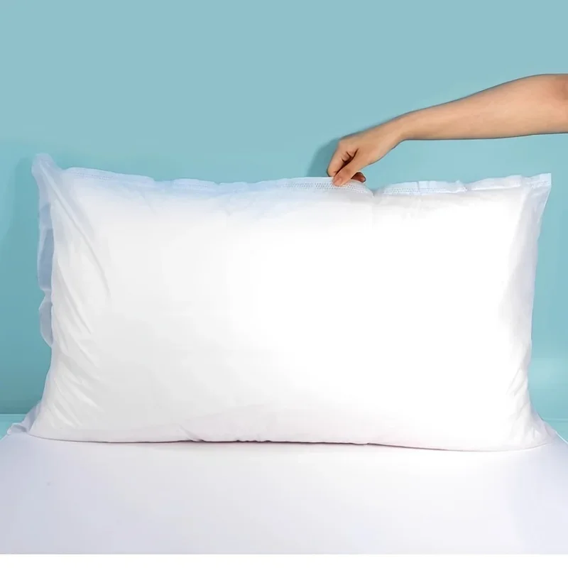 40PCS Disposable Non-woven Pillowcases 50x80cm White Disposable Pillow Covers for Hotel Beauty Salon Massage SPA Home Guest Use