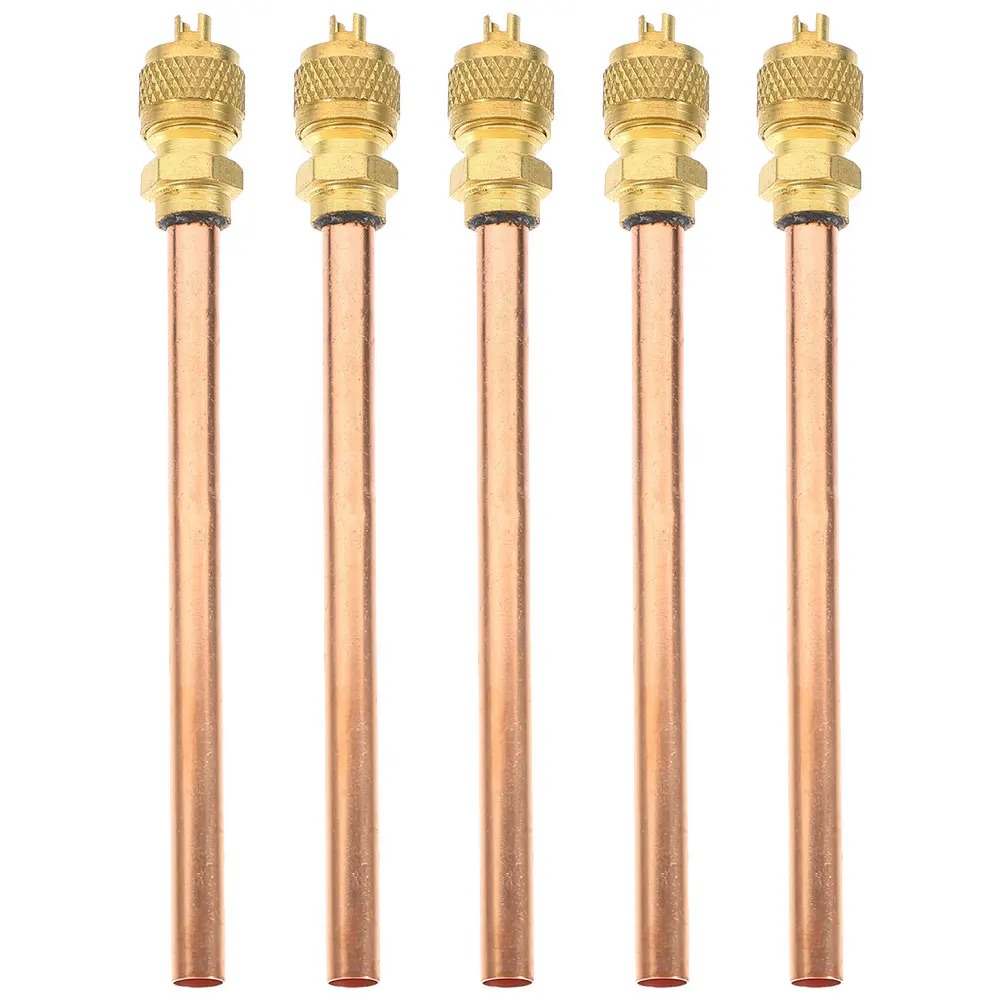 

5Pcs Filling Access Valves for Refrigerator and Air Conditioner Service Repair Use High Quality Copper Charging Valve for Ac