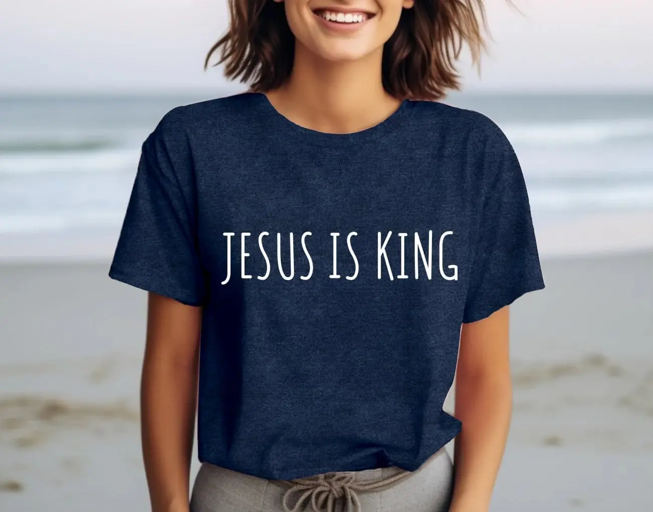 Christian Shirt for Women Faith Letter Printed T-Shirt Inspirational Truth Bible Verse Short Sleeve