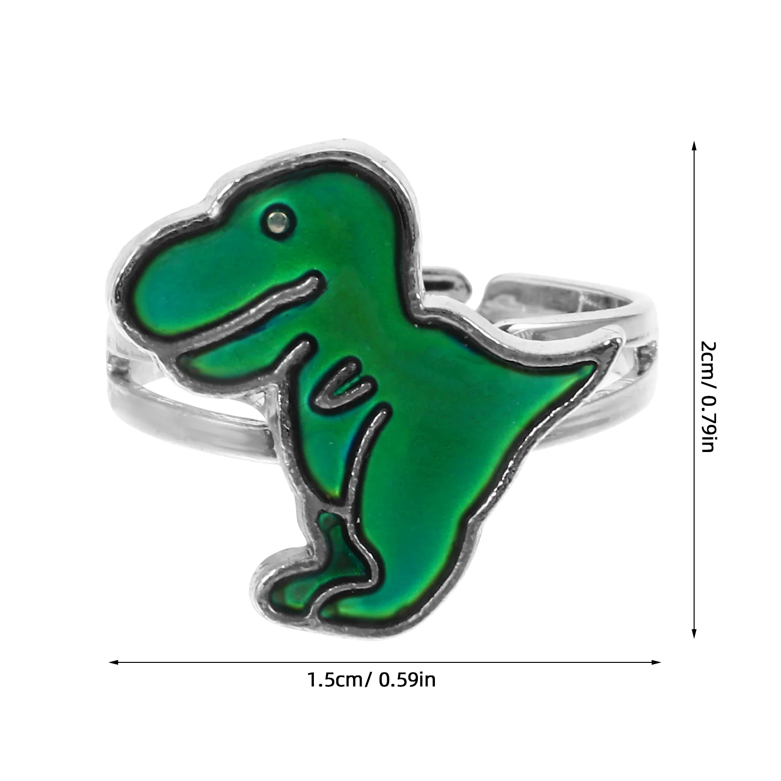 4 Pcs Ring Emotion Finger Horse Mood Dinosaurs for Toddlers Rings Kids Boys Adjustable Women Girl