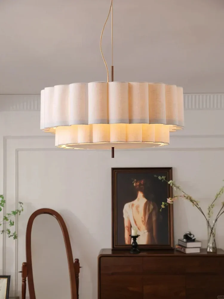 

Fabric Pendant lamp Bohemia Design Large Linen Lamp for Living Dining Bedroom and Lounge room Style Decoration LED Chandelier
