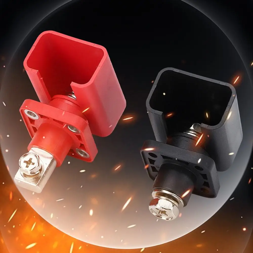 2Pcs 200A Lithium Battery Terminal Block All-Copper Universal Battery Power Terminal Easy To Install Energy Inverter