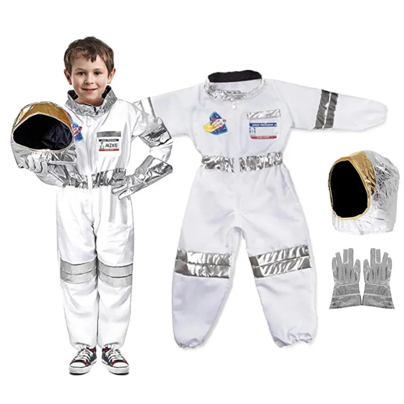 Children astronaut party game attire rpg halloween carnival attire cosplay complete dress up rocket ball tender space