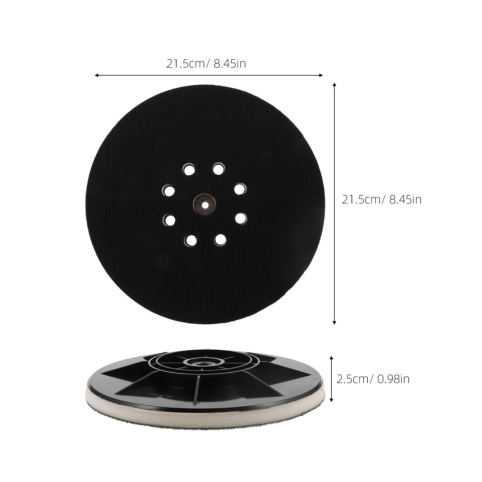 Wall Polishing Disc 9inch Flat Thread Sandpaper Felt Base Easy Paper Replacement Large Coverage Polishing Replacement Backing