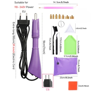 DMC-Hot Fix Rhinestone com Hotfix Aplicador Kit, Flatback de vidro, Hot-Melt Strass adesivo, Wand Strass 10 principais vendas vidro derretido - №5