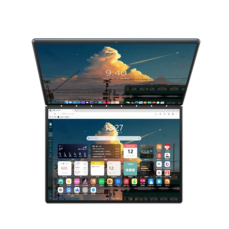 Imagem -06 - Laptop Intel N100 em de Tela Dupla em pc Notebook 2.5k Touch Ips 16g Ddr5 Windows 11 Notebook Tablet pc Topton-l13