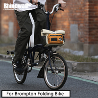 Rhinowalk Bike Handlebar Bag 4L Cycling Front Quick Release Urban Basket Storage Bag Shouler Bag For Brompton Dahon Folding B