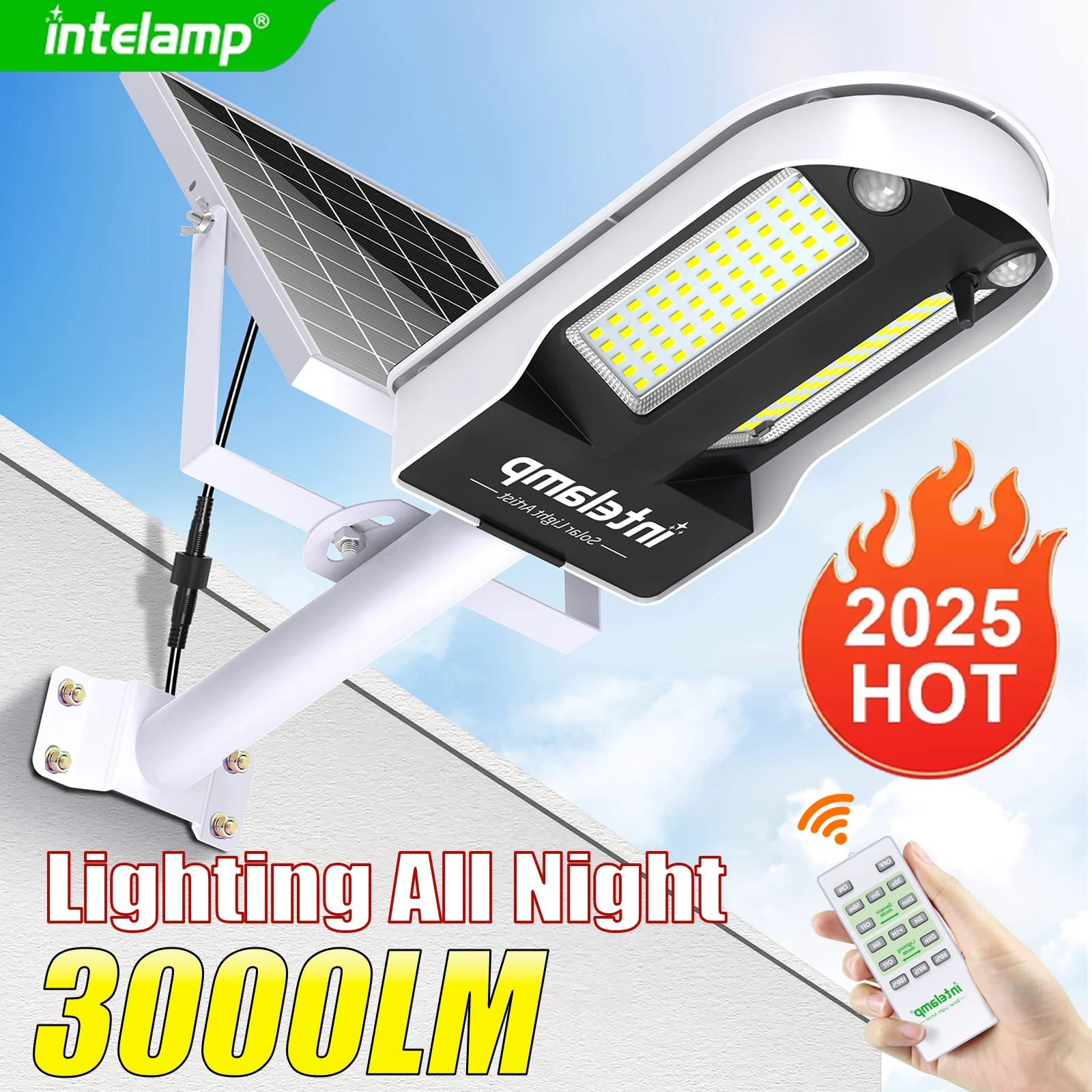 

2025 Newest Power LED Outdoor Solar Lights Motion Sensor Wall External Solar Lamp Waterproof Sunlight Power Street Garden Light