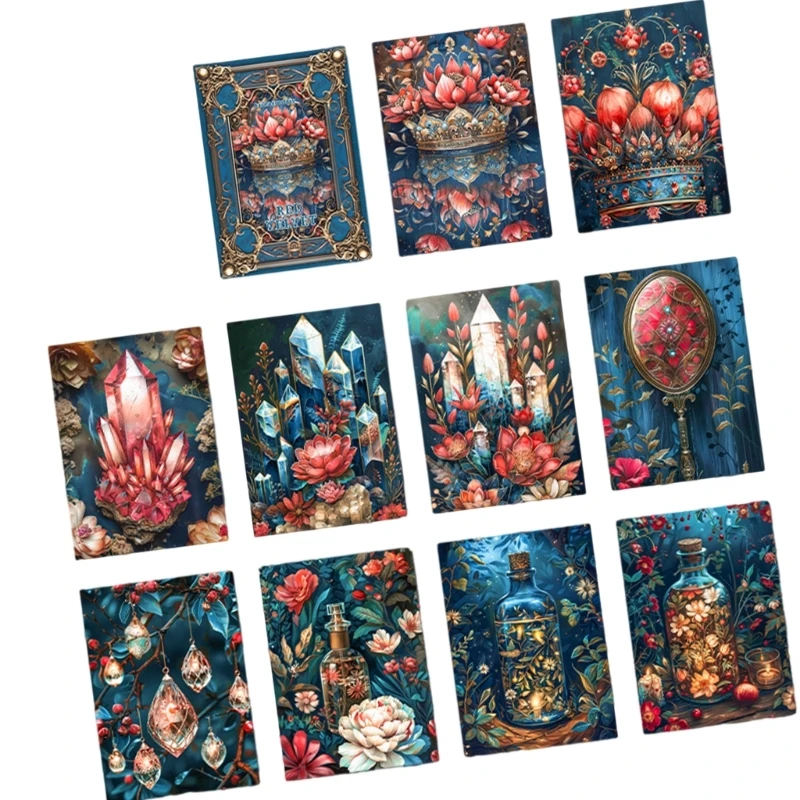 

96GE 30Pieces Scrapbooking Decorative Paper Set Antique Textured Paper Sheet For Art Craft Journaling Notebook Photo Album