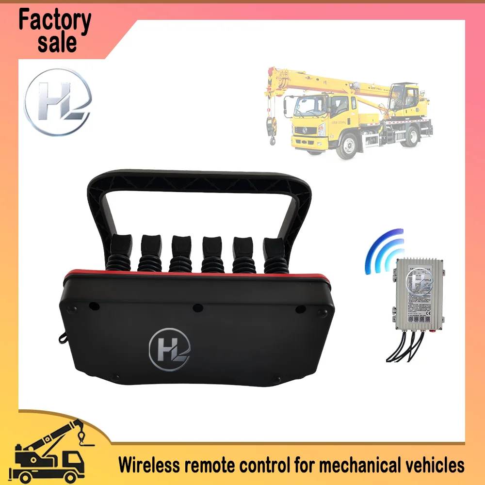 Wireless Waterproof Metal Plastic Remote Control Learning for Truck Crane Mechanical Vehicles 1 Year Warranty (Red Model
