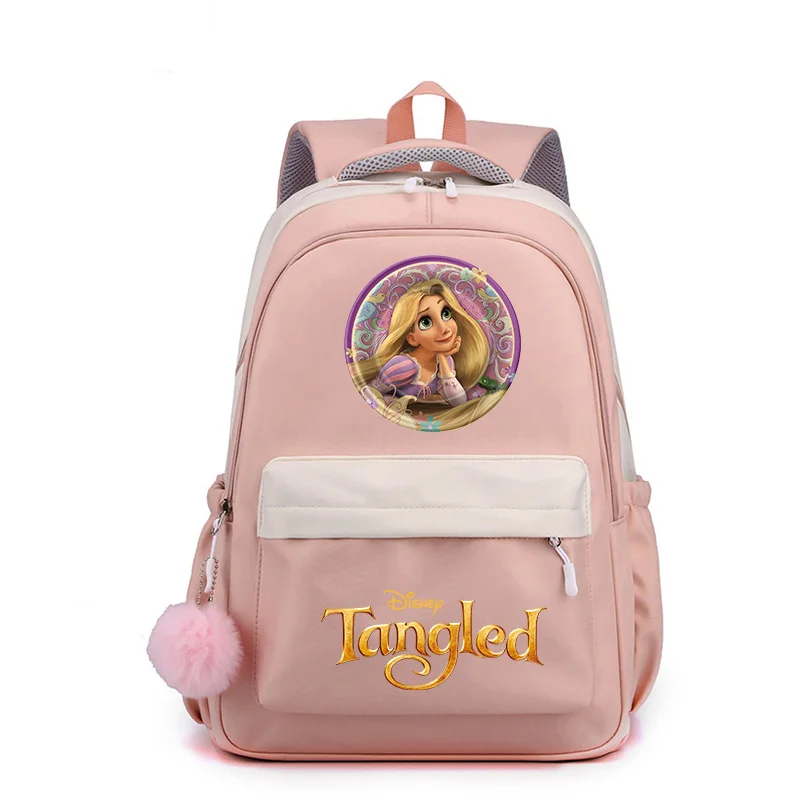 

Disney Tangled Rapunzel Princess Fashion SchoolBags Popular Kids Teenager High Capacity Backpack Cute Travel Knapsack Mochila