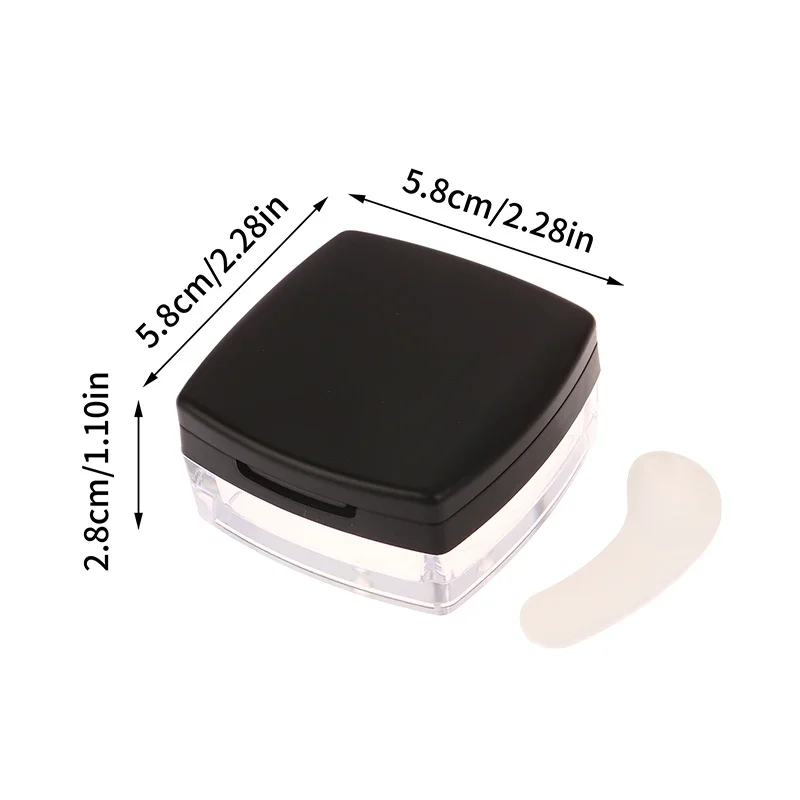Draagbare Mini 5g Poederdoos Lege Zeef Losse Poederpot Vierkante Doos met Poederdons Cosmetische Reismake-up Pot Zeefcontainer