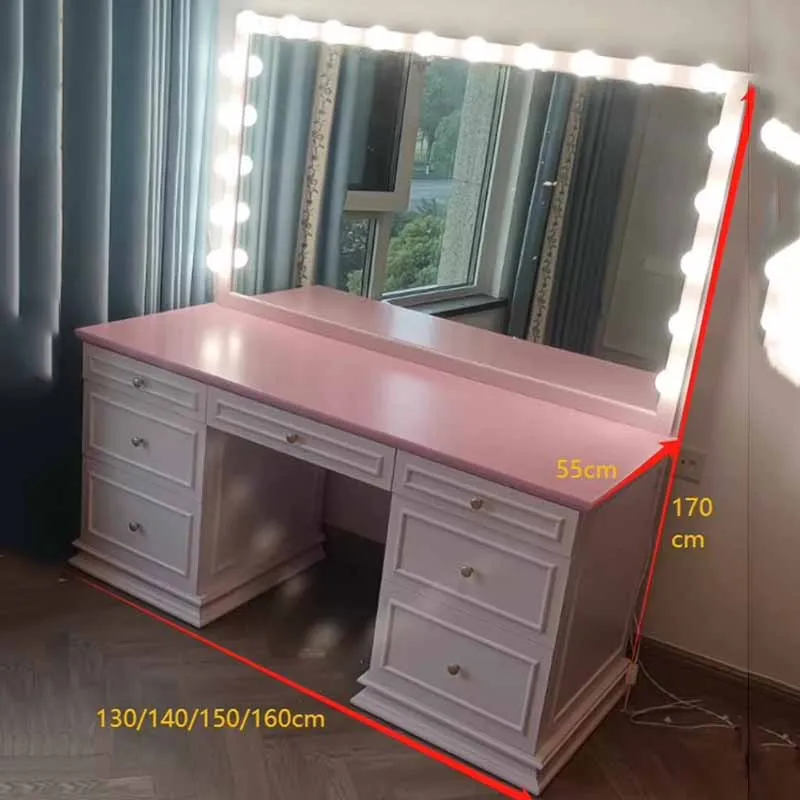 Wooden Women Large  Furniture Luxury Girl Bedroom Dresser Eithe Drawers Box Living Room Storage Dressing Table