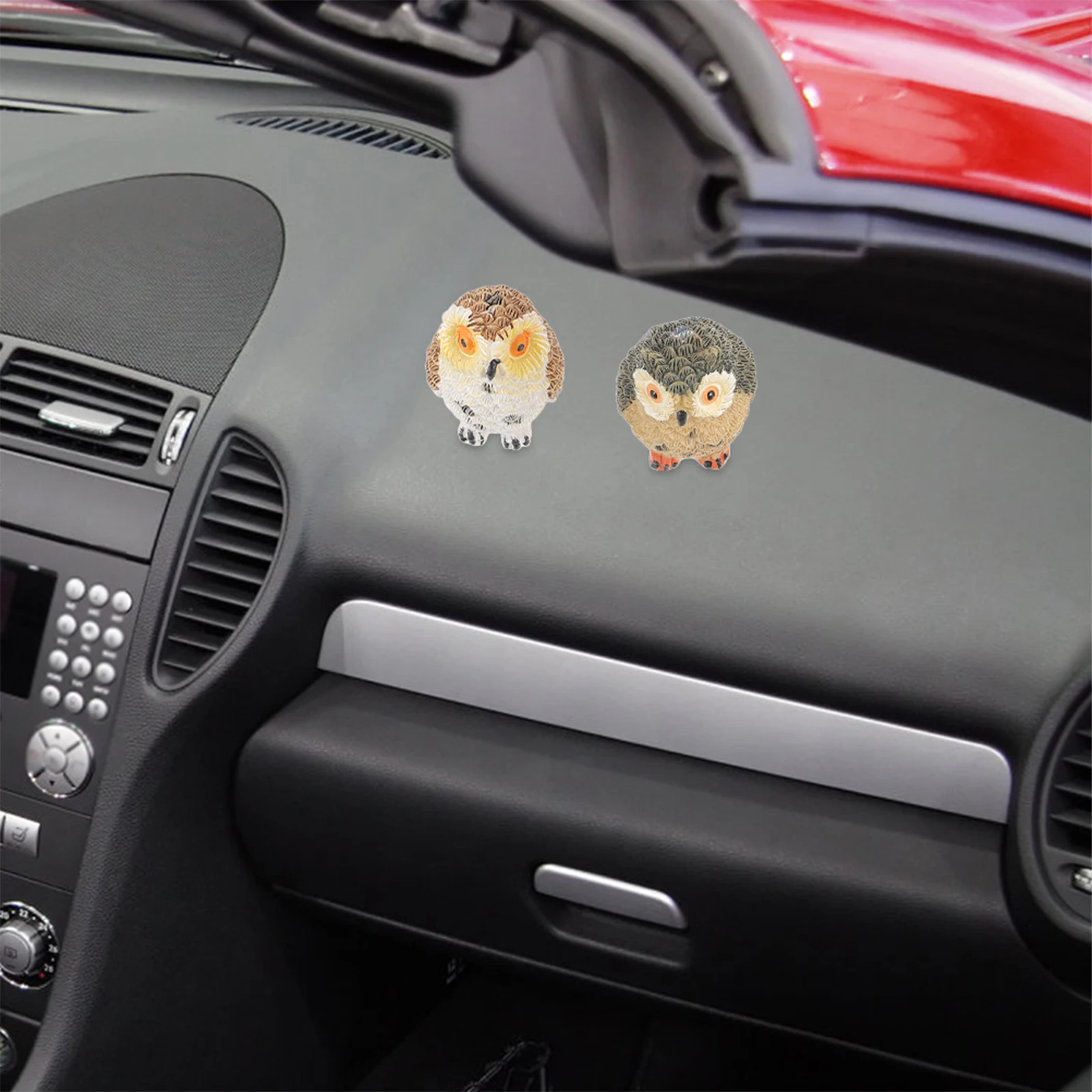 

4pcs Resin Owl Decoration Lifelike Micro Landscape Animal Crafts For Garden Home Bonsai Decor Miniature Landscape Ornament