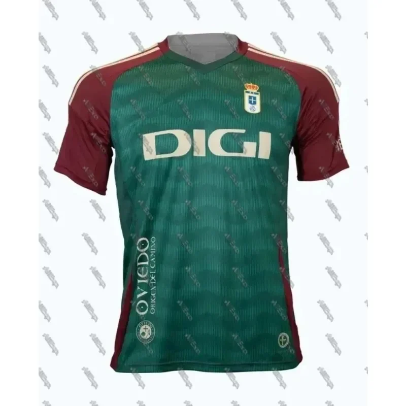 Camiseta de fútbol para hombre y mujer, camisetas de fútbol Real Oviedo, deportes al aire libre, entrenamiento informal, camisetas transpirables de secado rápido, 2024