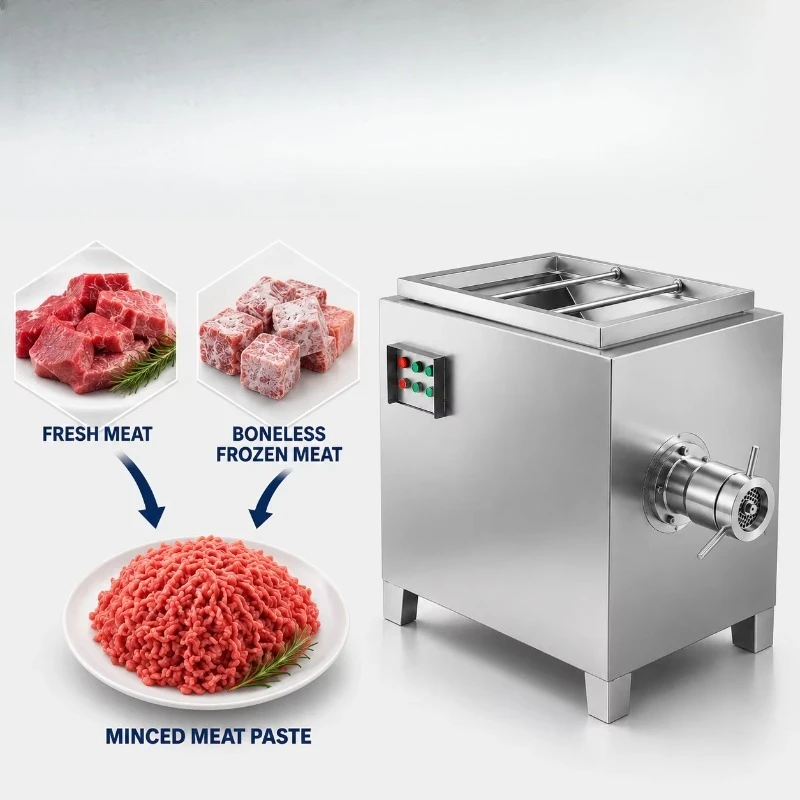 Beef Pork Chicken Etc. Fresh&Frozen Meat Grinder, Large-scale Frozen Meat Grinding Machine for Meat Processing Factory