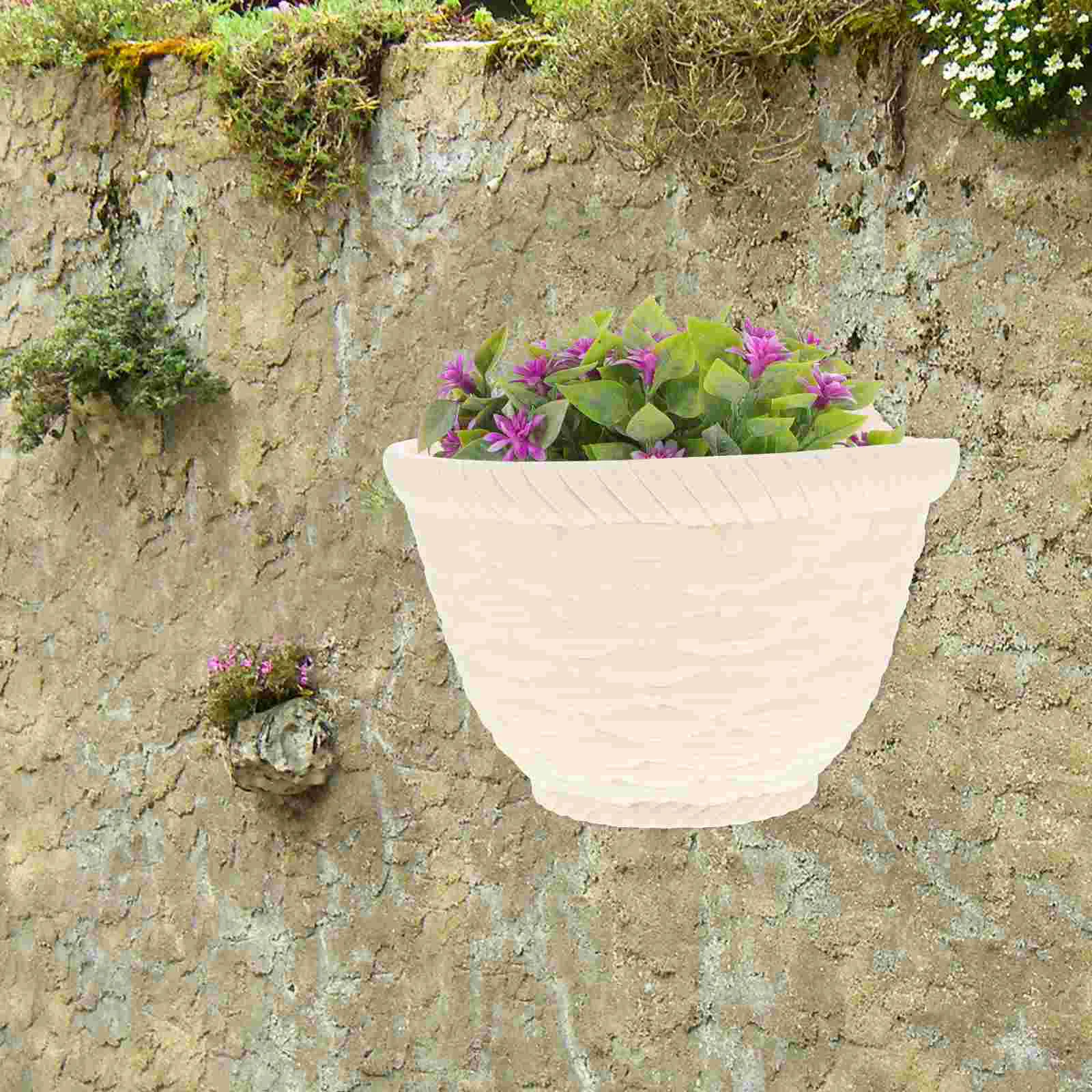 

Flower Pot Hanging Flowerpot Wall Planters for Indoor Plants Balcony Beige Succulent Holders