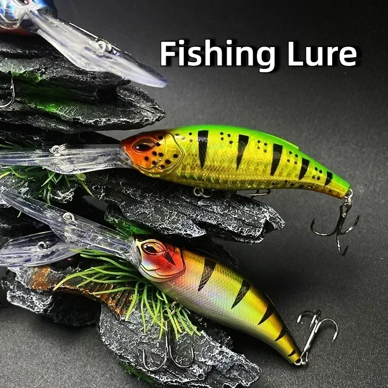 

17.5g 85mm Deep Diving Floating Hard Bait Fishing Saltwater ABS Minnow Lures 3DEyes Lure Artificial Baits 8 Colors Fishing Lure
