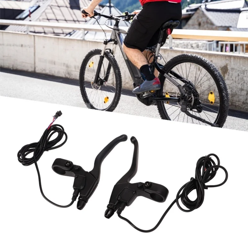 

Рычаг тормоза для электровелосипеда, алюминиевый, водонепроницаемый, черный, запасная часть