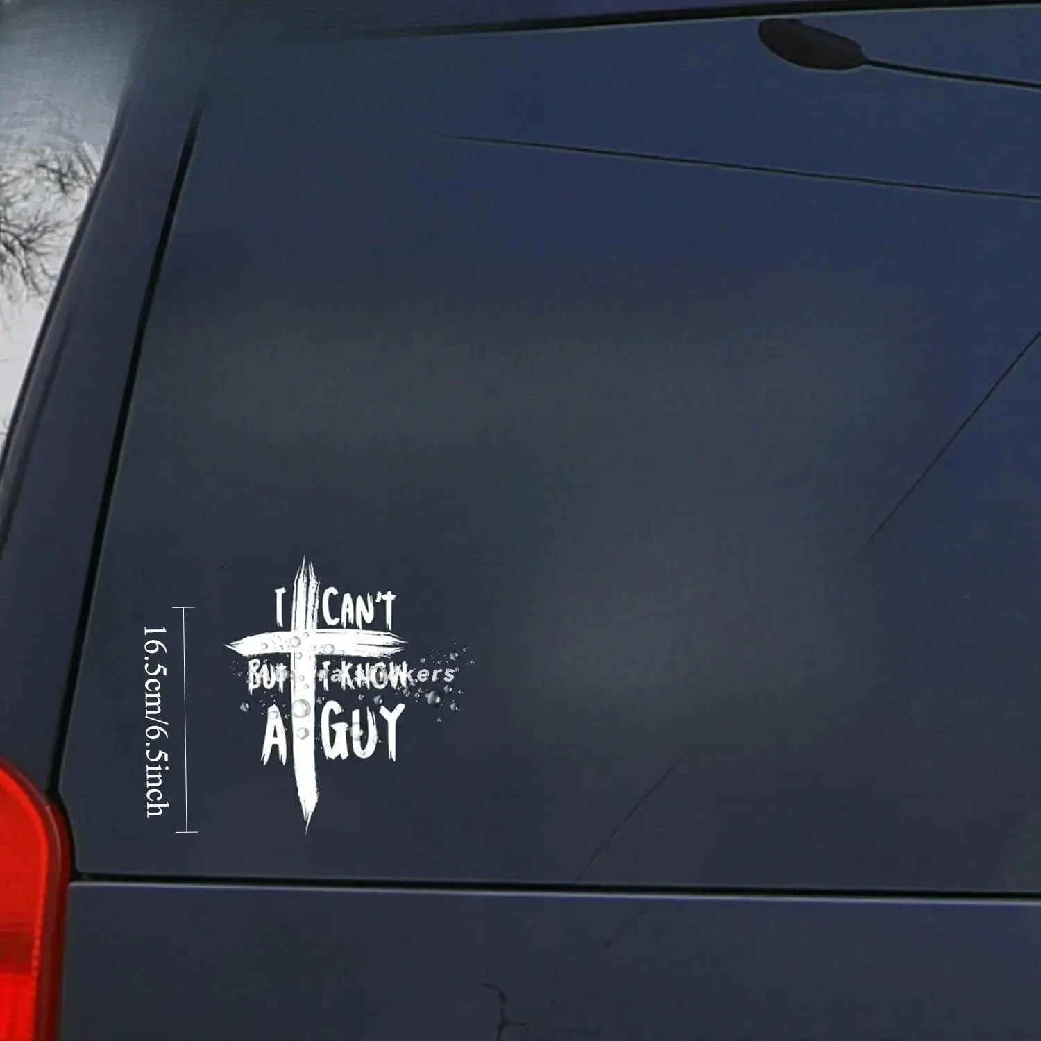 1개 유머러스한 자동차 스티커 '내가 할 수 없지만, 그런 사람이 있다' 라는 문구, 자동차 및 오토바이용 비닐 데칼, 재미있는 장식