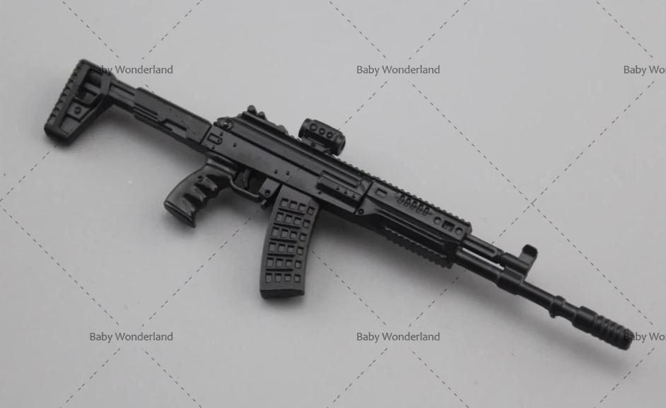 W magazynie 1/12 AK 308 Mini-wkrętak żołnierz broń Model scena zdobienie manekin dopasowanie dla 6-calowego ciała figurki akcji