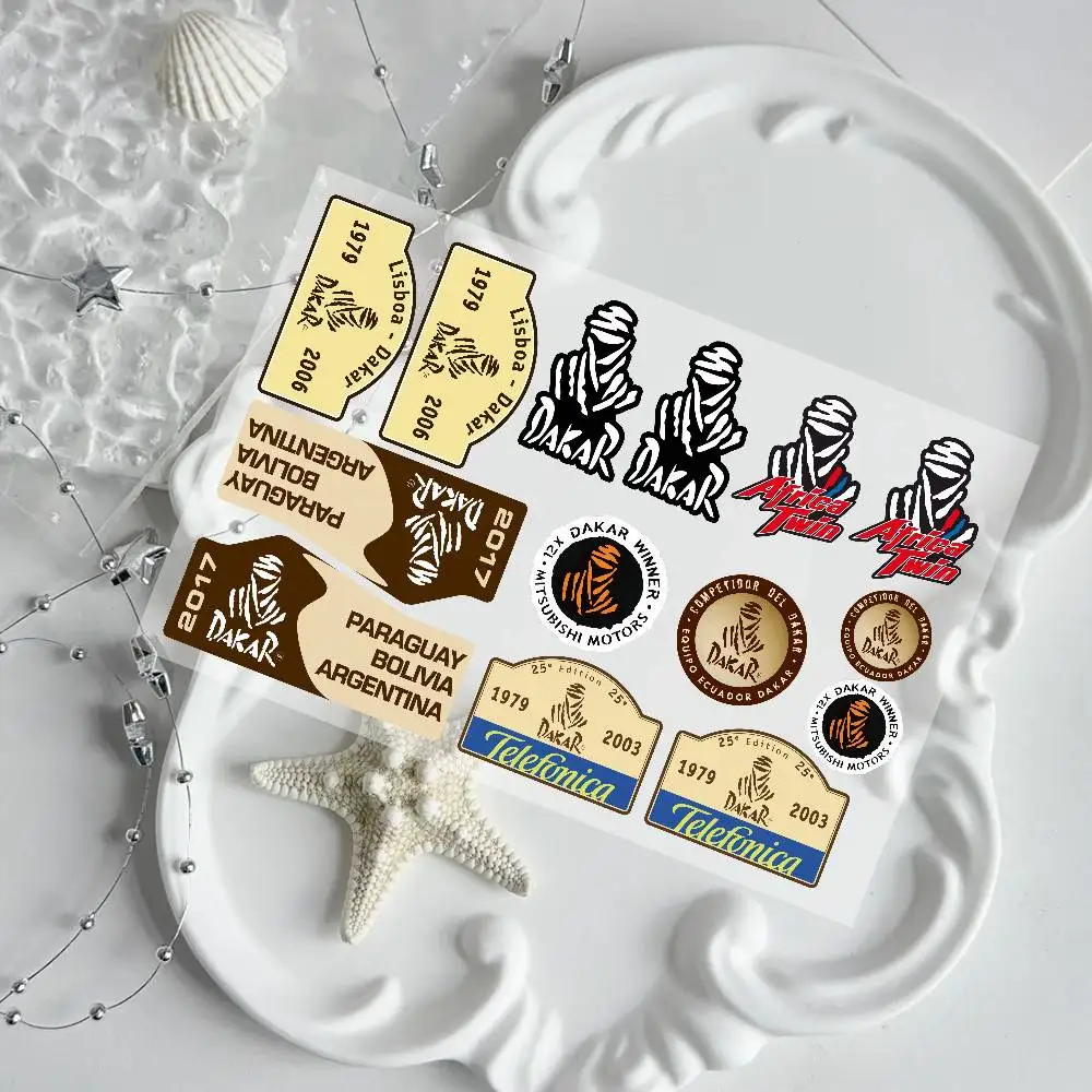 moto D-dakar Card Stickers Moto Sticker Auto Body Bumper Windows Motorcycle Laptop Walls Vinyl Decal Car Tuning Accessories