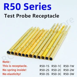 R50 Series PCB Test Probe Receptacle Pogo Pin Connect Socket R50-2S 1S 3S 1C 2C 3C 1W 2W 3W  Spring Test Pin P50-B P50-B1 0.68mm