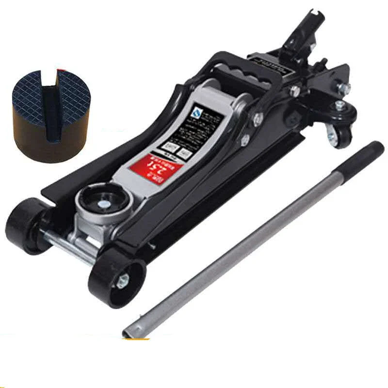 2.5 T Ultra Low Position Hydraulic Lifting Jack With Pulleys Suitable For Car Off-Road Vehicle Tire Repair High-Speed Out Rescue