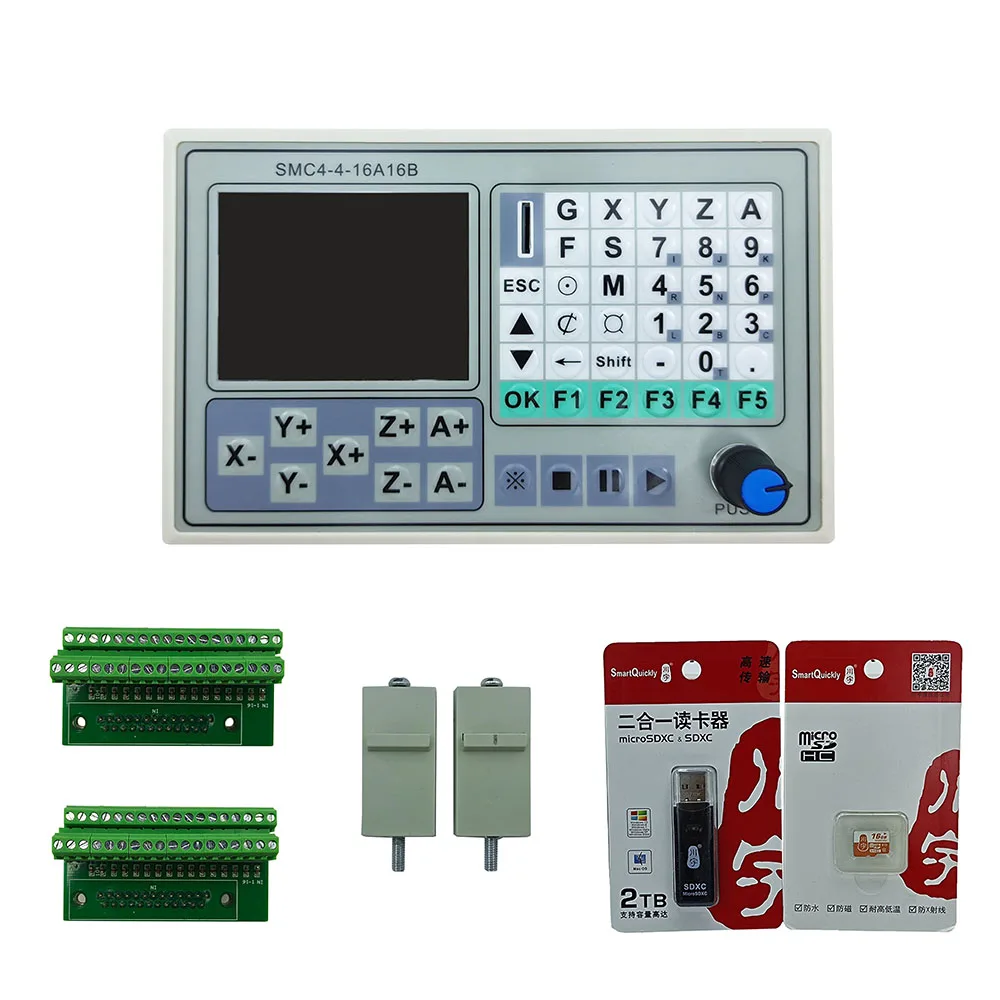 CNC 컨트롤러 SMC4-4-16A16B 오프라인 컨트롤러, 50KHZ CNC 4 Achsen 브레이크아웃 보드, 조각 그라버 기계 제어 시스템 카르테