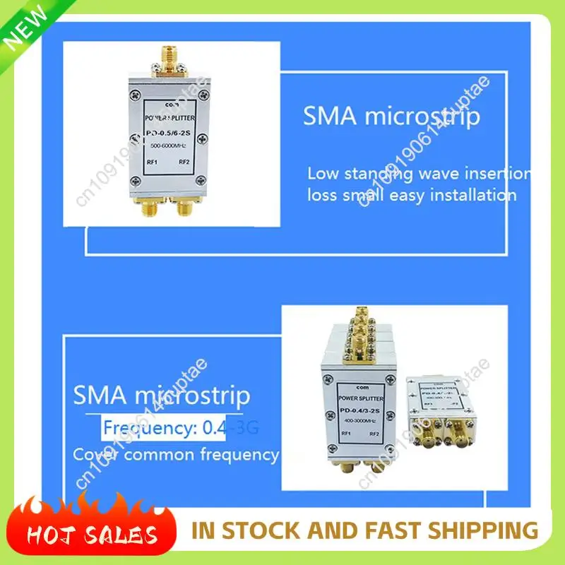

N88R 2X SMA микрополосный разветвитель мощности одна точка два 0,5 ГГц-6 ГГц RF разветвитель мощности объединитель Wi-Fi 10 Вт